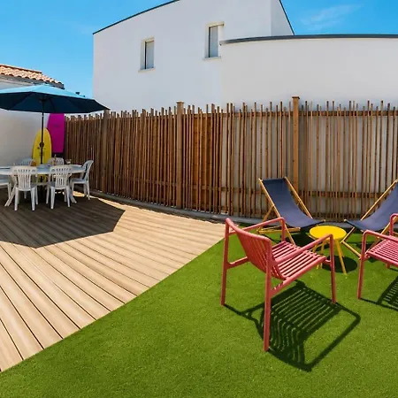 بيت للعطل S/mer - A 150 M De La Plage, 6 Personnes, Terrasse, Garage Privatif - Centre-ville A Pied | Animaux Acceptes, Vendee Brétignolles-sur-Mer